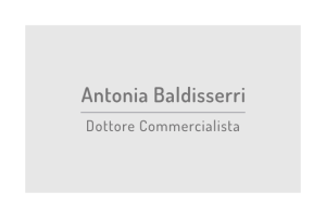 Biglietto da visita Antonia Baldisserri